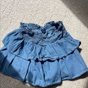GAP Kids Blue Denim Skirt size 6 - 7